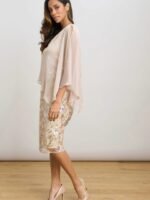 VESTIDO DE FIESTA MADRE DE NOVIOS TALLA M – MARCA SLNY – USA - Imagen 4