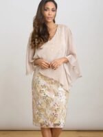 VESTIDO DE FIESTA MADRE DE NOVIOS TALLA M – MARCA SLNY – USA - Imagen 5