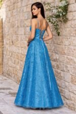 VESTIDO DE FIESTA TALLA XS - M/L – MACYS MARCA BLONDIE NITES – USA - Imagen 3