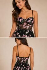 VESTIDO DE FIESTA JUVENIL TALLA M – MACYS MARCA CITY STUDIO - USA - Imagen 2