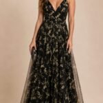 VESTIDO DE FIESTA JUVENIL TALLA M/L – MACYS MARCA BLONDIE NITES  – USA