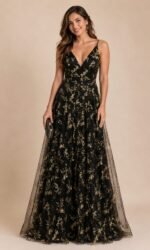 VESTIDO DE FIESTA JUVENIL TALLA M/L – MACYS MARCA BLONDIE NITES  – USA