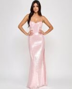 VESTIDO DE FIESTA JUVENIL TALLA L – MACYS MARCA EMERALD SUNDAE – USA