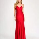 VESTIDO DE FIESTA COLOR ROJO TALLA L/XL – MACYS MARCA PEARL MOON – USA