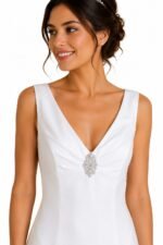 VESTIDO DE NOVIA ELEGANTE TALLA 40 - USA - Imagen 3