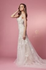 VESTIDO DE NOVIA ELEGANTE TALLA XS - USA MARCA NOX ANABELL - Imagen 3