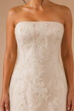 VESTIDO DE NOVIA ELEGANTE TALLA 40 - USA - Imagen 4