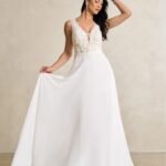 VESTIDO DE NOVIA ELEGANTE TALLA XS - USA