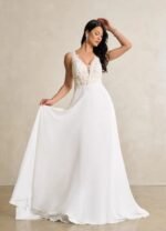 VESTIDO DE NOVIA ELEGANTE TALLA XS - USA
