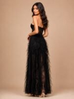 VESTIDO DE FIESTA TALLA XS – MACYS MARCA BETSY & ADAM – USA - Imagen 3