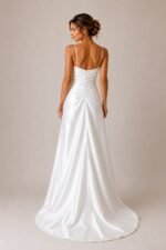 VESTIDO DE NOVIA ELEGANTE TALLA XS - USA - Imagen 2