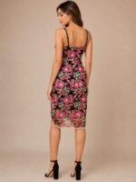 VESTIDO COCTEL MUJER FORMAL TALLA L – USA MARCA SIENA - Imagen 3
