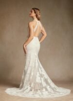 VESTIDO DE NOVIA MARFIL CHAMPAN ELEGANTE TALLA L - USA - Imagen 3
