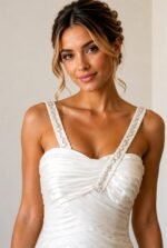 VESTIDO DE NOVIA ELEGANTE TALLA 34/36/38 CORSE AJUSTABLE - USA - Imagen 2