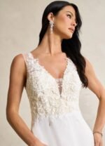 VESTIDO DE NOVIA ELEGANTE TALLA XS - USA - Imagen 4