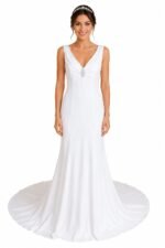 VESTIDO DE NOVIA ELEGANTE TALLA 40 - USA