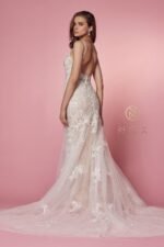 VESTIDO DE NOVIA ELEGANTE TALLA XS - USA MARCA NOX ANABELL - Imagen 4