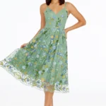 VESTIDO COCTEL MUJER FORMAL TALLA  XS – USA MARCA Dress the Population (PREMIUM)
