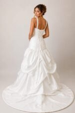 VESTIDO DE NOVIA ELEGANTE TALLA 34/36/38 CORSE AJUSTABLE - USA - Imagen 3
