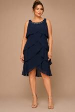 VESTIDO COCTEL MUJER FORMAL TALLA L – USA MARCA SLNY - Imagen 2