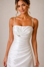 VESTIDO DE NOVIA ELEGANTE TALLA XS - USA - Imagen 3
