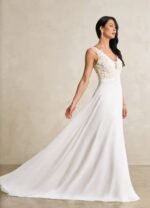 VESTIDO DE NOVIA ELEGANTE TALLA XS - USA - Imagen 2