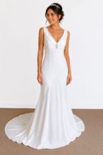 VESTIDO DE NOVIA ELEGANTE TALLA 40 - USA - Imagen 4