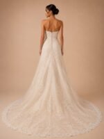 VESTIDO DE NOVIA ELEGANTE TALLA 40 - USA - Imagen 2