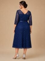 VESTIDO COCTEL MUJER FORMAL TALLA XL – USA MARCA ALEX EVENINGS - Imagen 3