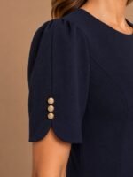 VESTIDO COCTEL MUJER FORMAL TALLA M – USA MARCA DONNA KARAN - Imagen 3