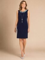 VESTIDO DE FIESTA MADRE DE NOVIOS 2 PIEZAS TALLA M – MARCA R&M RICHARDS – USA - Imagen 4