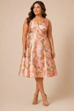 VESTIDO COCTEL MUJER FORMAL TALLA 2XL – USA MARCA ADRIANNA PAPELL