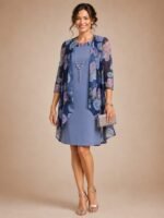 VESTIDO DE FIESTA MADRE DE NOVIOS 2 PIEZAS TALLA M – MARCA R&M RICHARDS – USA