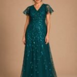 VESTIDO DE FIESTA MUJER MADRE DE NOVIOS  TALLA 4XL PLUS SIZE  – USA