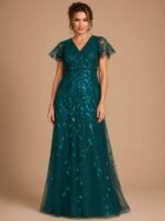 VESTIDO DE FIESTA MUJER MADRE DE NOVIOS  TALLA 4XL PLUS SIZE  – USA