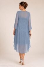 VESTIDO DE FIESTA MADRE DE NOVIOS 2 PIEZAS TALLA 38 – USA - Imagen 2