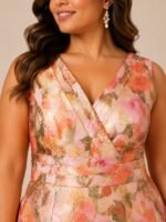 VESTIDO COCTEL MUJER FORMAL TALLA 2XL – USA MARCA ADRIANNA PAPELL - Imagen 3