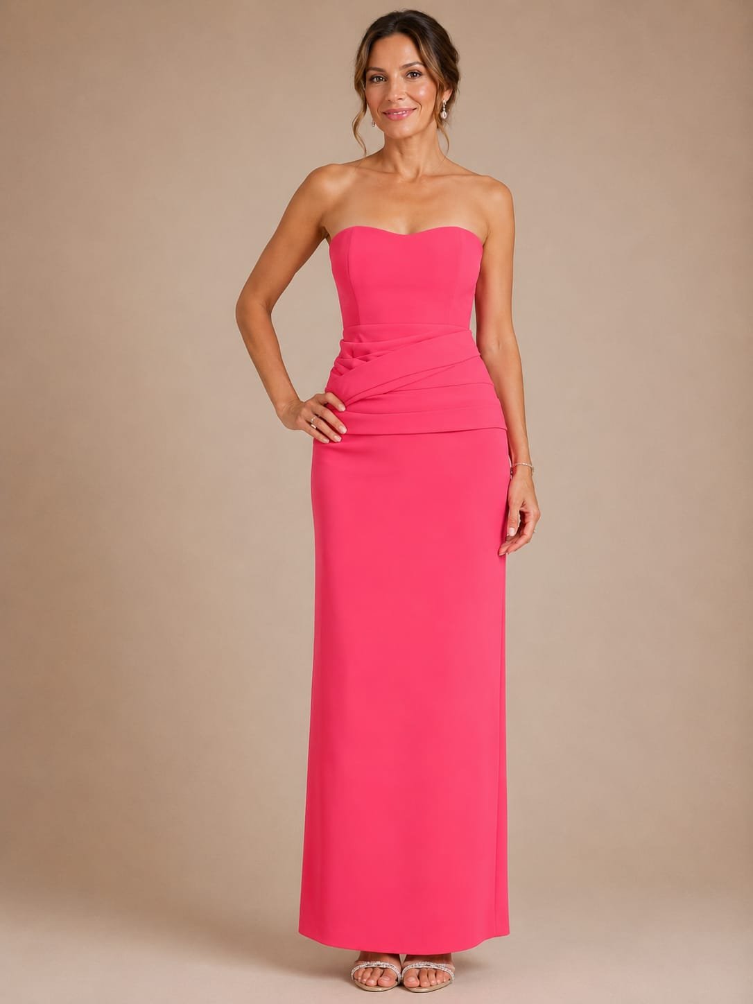 64a72eb7-cbfb-43d3-b17c-680d8938d115 VESTIDO DE FIESTA TALLA 38 – MACYS MARCA JEWEL BADGLEY MISCHKA – USA - Imagen 1