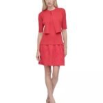 VESTIDO COCTEL MUJER FORMAL TALLA S - M // USA MARCA DONNA KARAN NEW YORK
