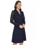 VESTIDO COCTEL MUJER FORMAL TALLA M // USA MARCA CALVIN KLEIN - Imagen 3