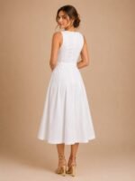 VESTIDO DE NOVIA CIVIL ELEGANTE TALLA M – USA - Imagen 2