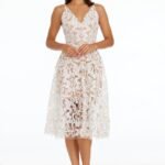 VESTIDO DE NOVIA CIVIL ELEGANTE TALLA  XL – USA MARCA DRESS THE POPULATION