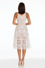 VESTIDO DE NOVIA CIVIL ELEGANTE TALLA  XL – USA MARCA DRESS THE POPULATION - Imagen 2