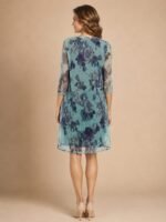 VESTIDO DE FIESTA MADRE DE NOVIOS 2 PIEZAS TALLA M – MARCA R&M RICHARDS – USA - Imagen 3