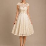 VESTIDO DE NOVIA CIVIL  ELEGANTE TALLA  XS– USA MARCA CHI CHI LONDON