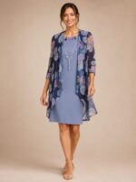 VESTIDO DE FIESTA MADRE DE NOVIOS 2 PIEZAS TALLA M – MARCA R&M RICHARDS – USA - Imagen 3