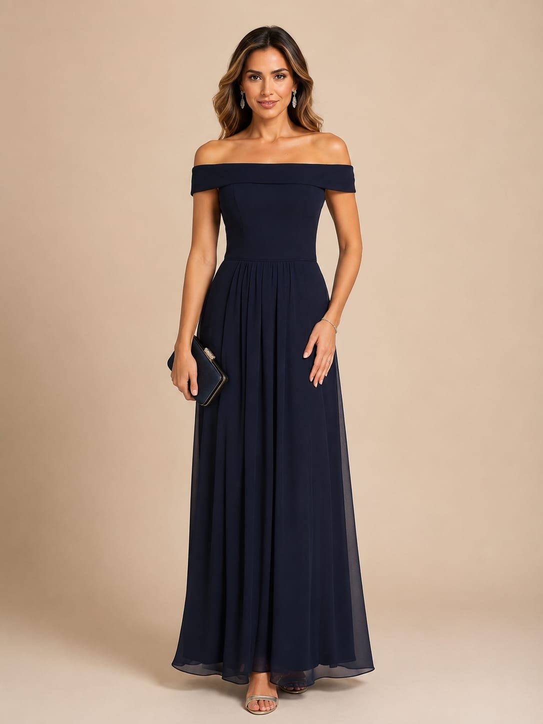 ceb1d266-3ed2-4355-bcc5-b08bd0e84fdc VESTIDO DE FIESTA MADRE DE NOVIOS TALLA XS- S ELASTICADO – MARCA ADRIANNA PAPELL – USA - Imagen 1