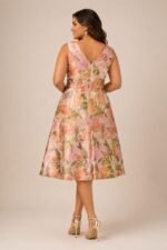VESTIDO COCTEL MUJER FORMAL TALLA 2XL – USA MARCA ADRIANNA PAPELL - Imagen 2