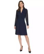 VESTIDO COCTEL MUJER FORMAL TALLA M // USA MARCA CALVIN KLEIN