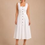 VESTIDO DE NOVIA CIVIL ELEGANTE TALLA M – USA